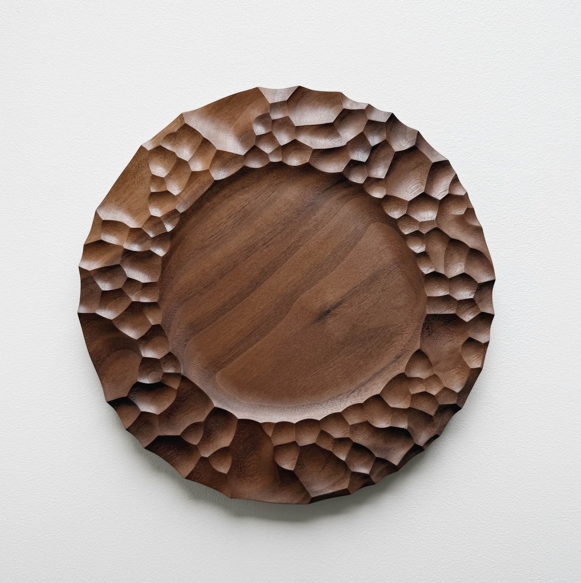 Biome presentation plate in walnut
