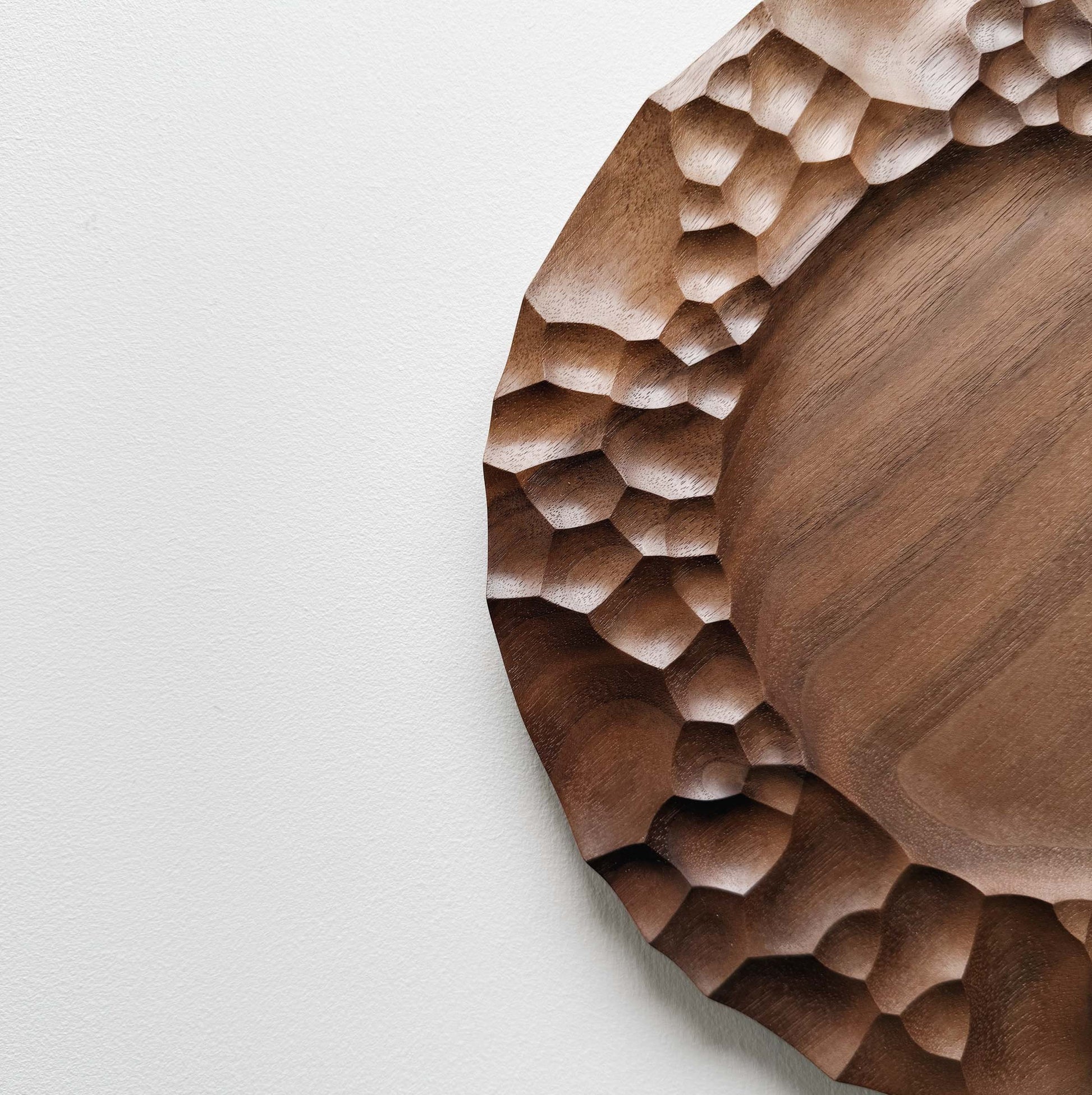 Biome presentation plate in walnut
