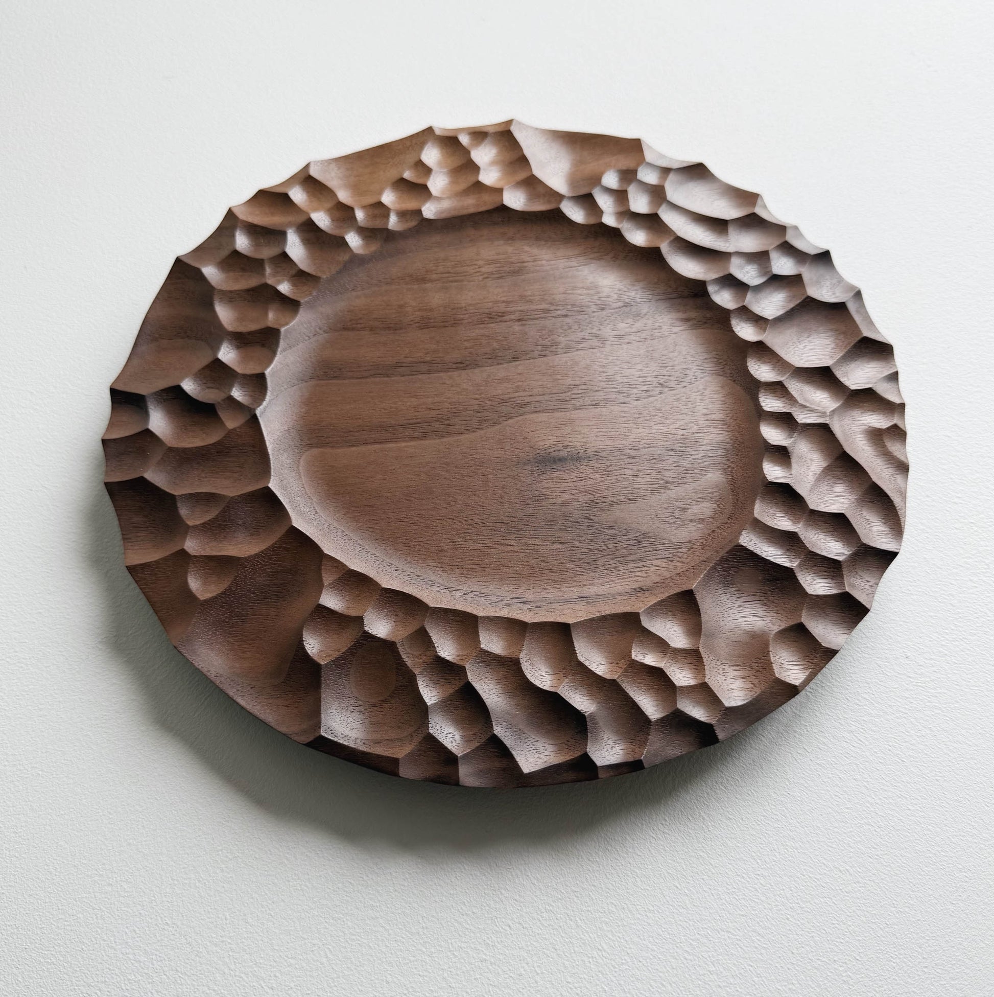 Biome presentation plate in walnut