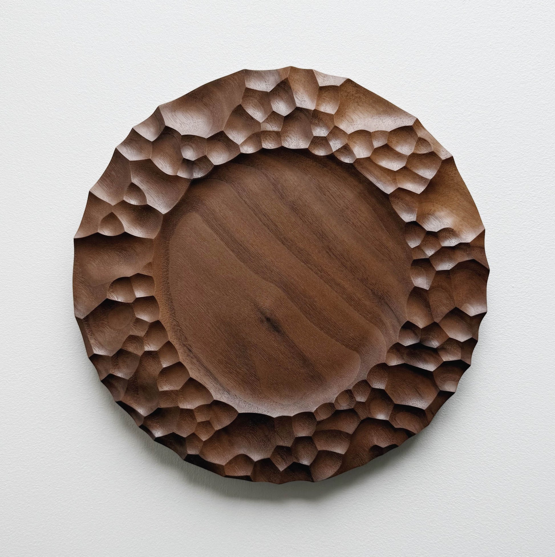 Biome presentation plate in walnut