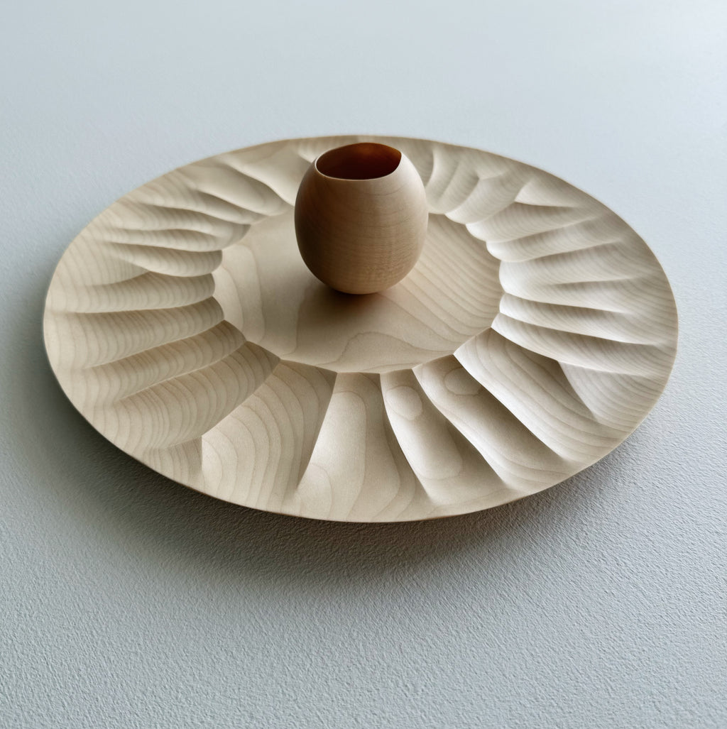 Burst plate & vessel sculptural set