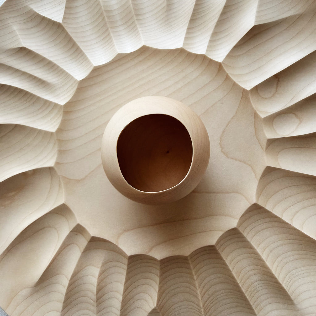 Burst plate & vessel sculptural set