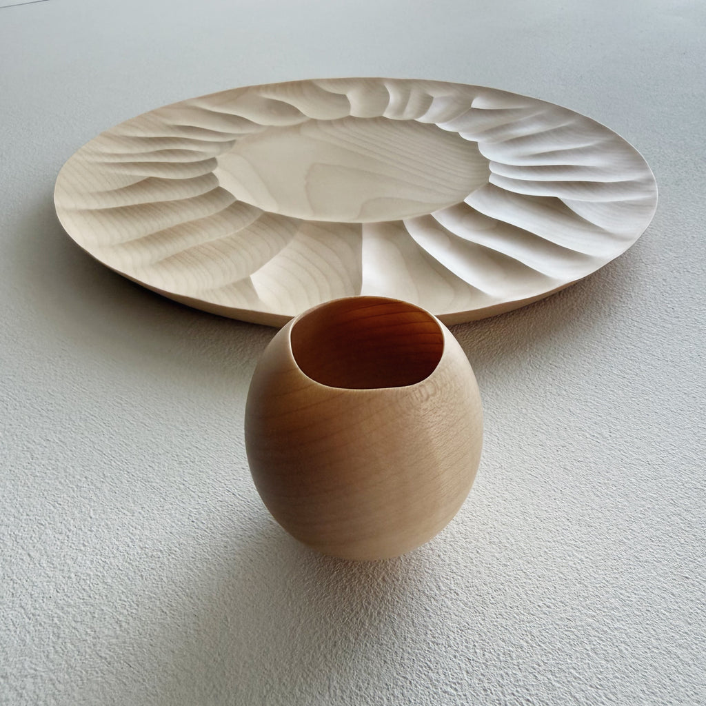 Burst plate & vessel sculptural set