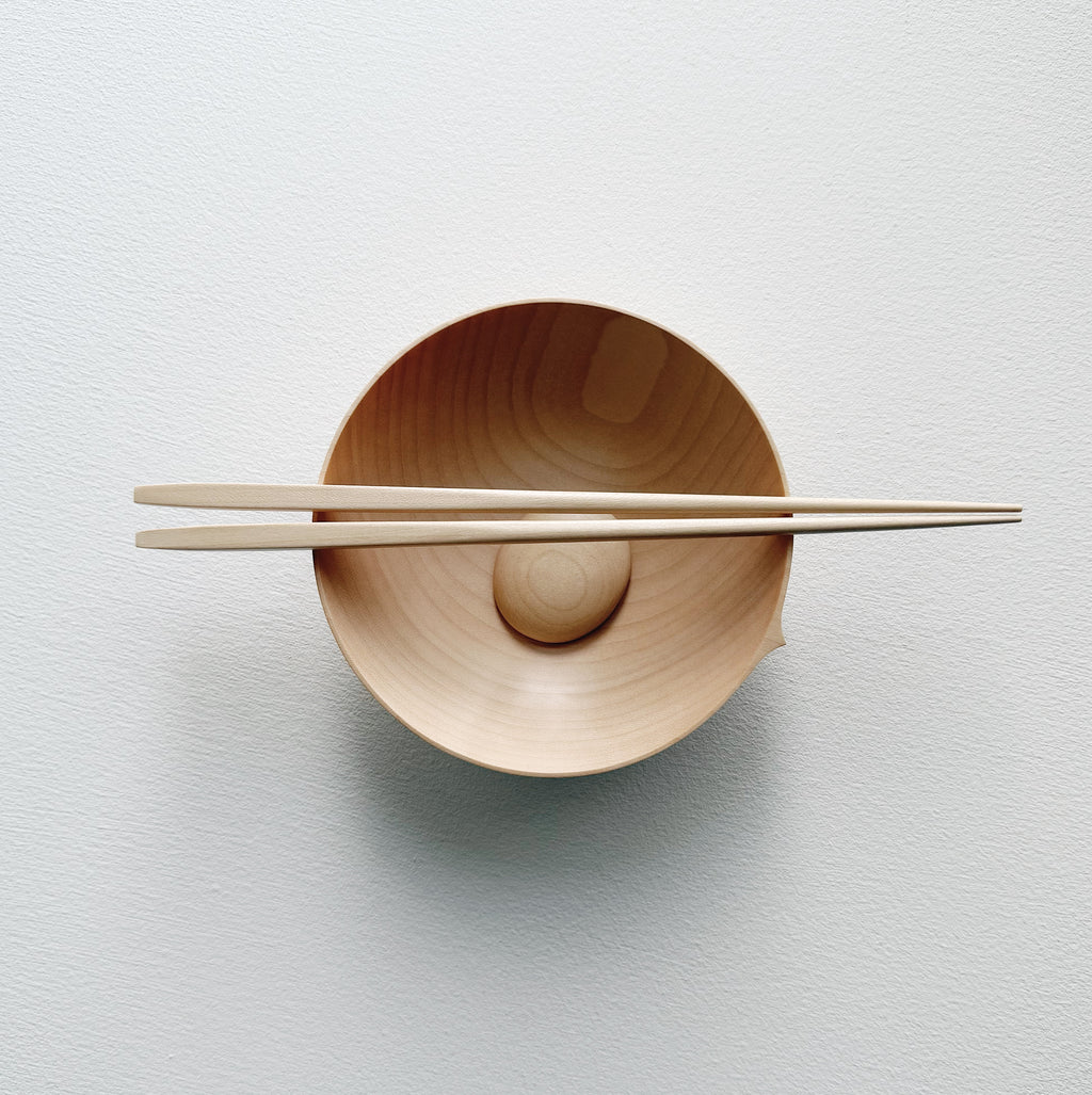 Eating bowl & chopsticks in sycamore