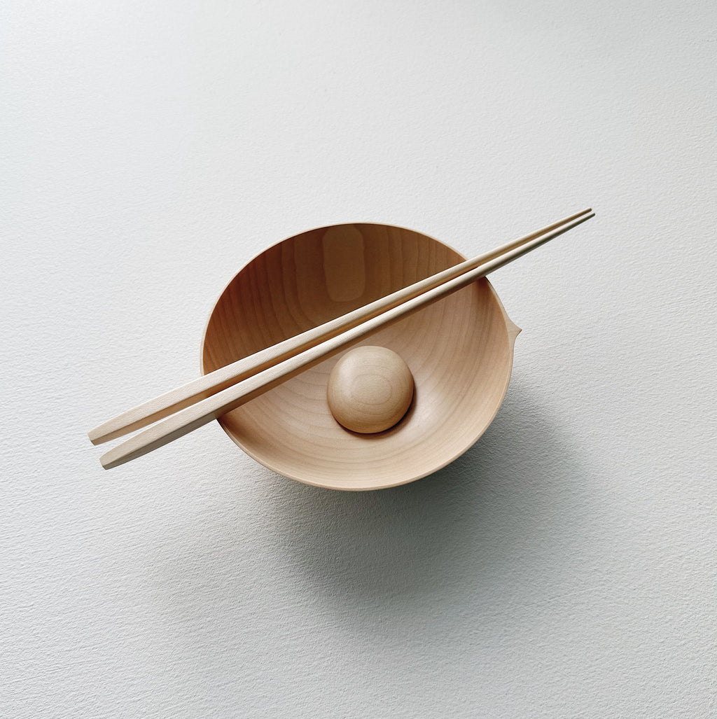 Eating bowl & chopsticks in sycamore
