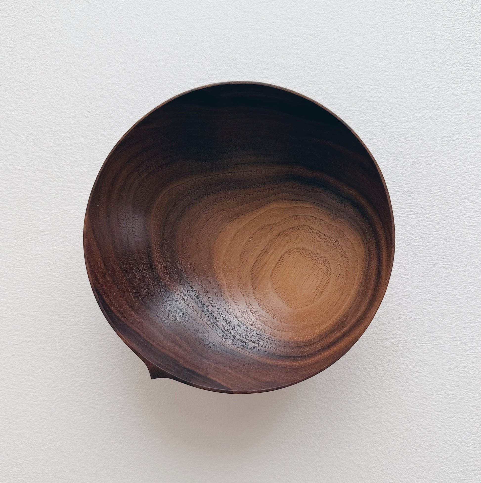 Walnut eating set with bowl on a white background 
