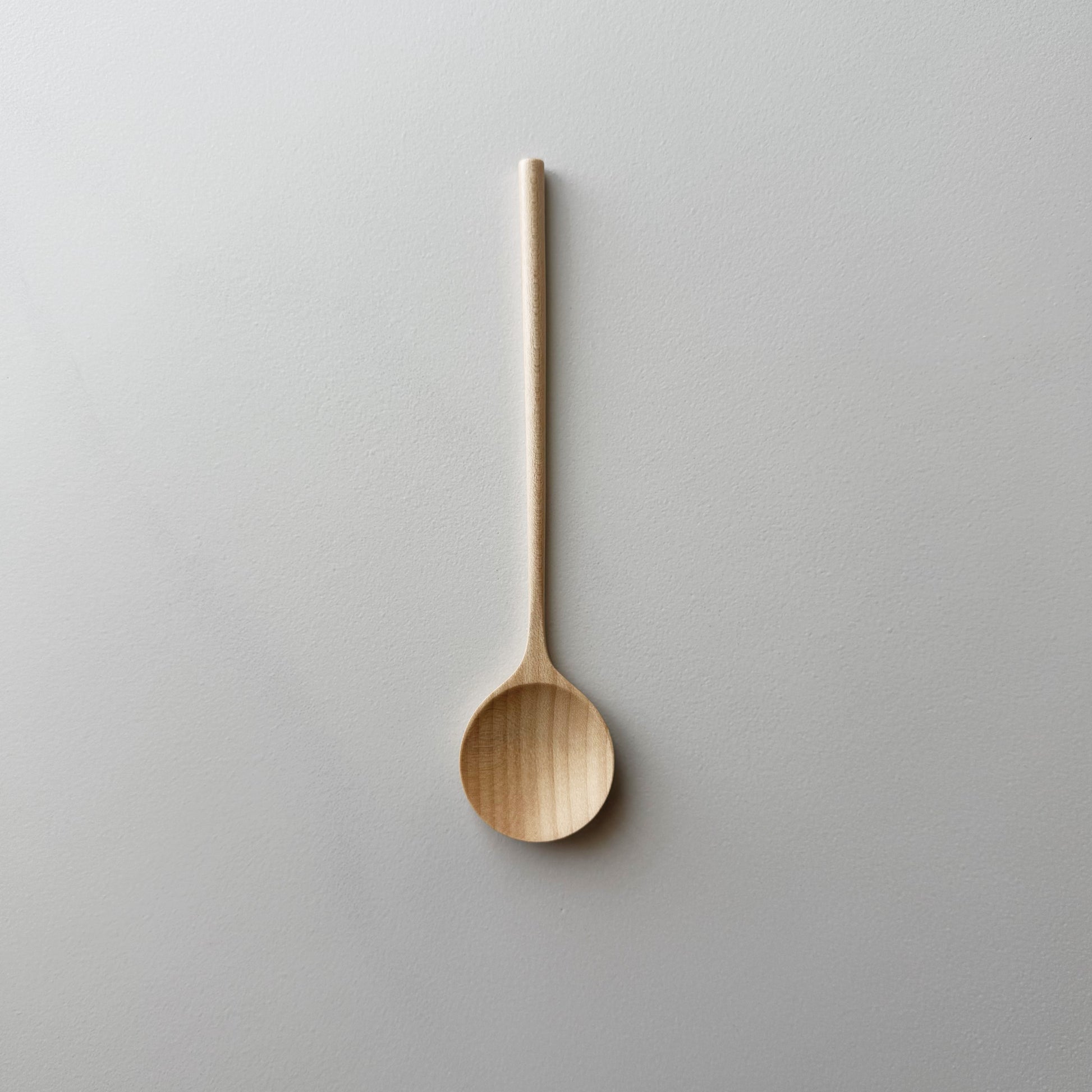 Eating spoon in dark sycamore