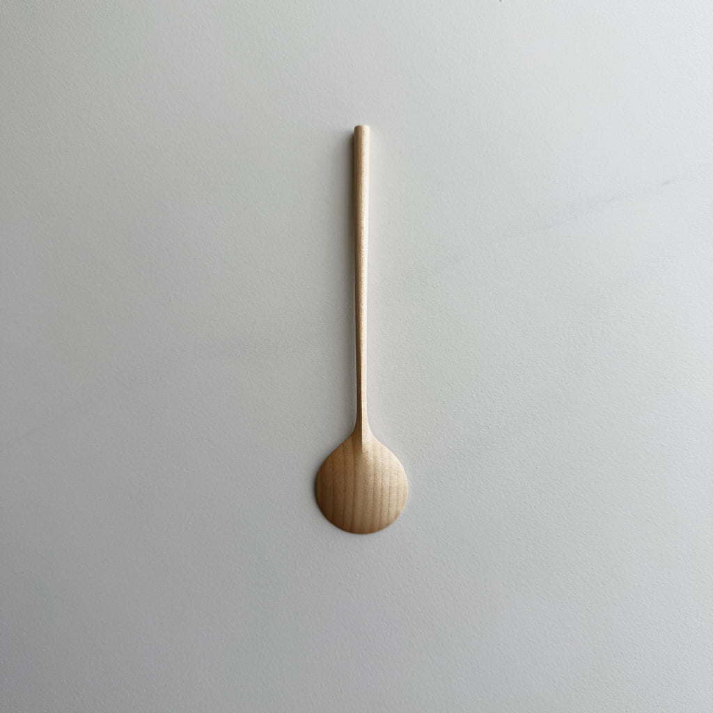 Eating spoon in dark sycamore