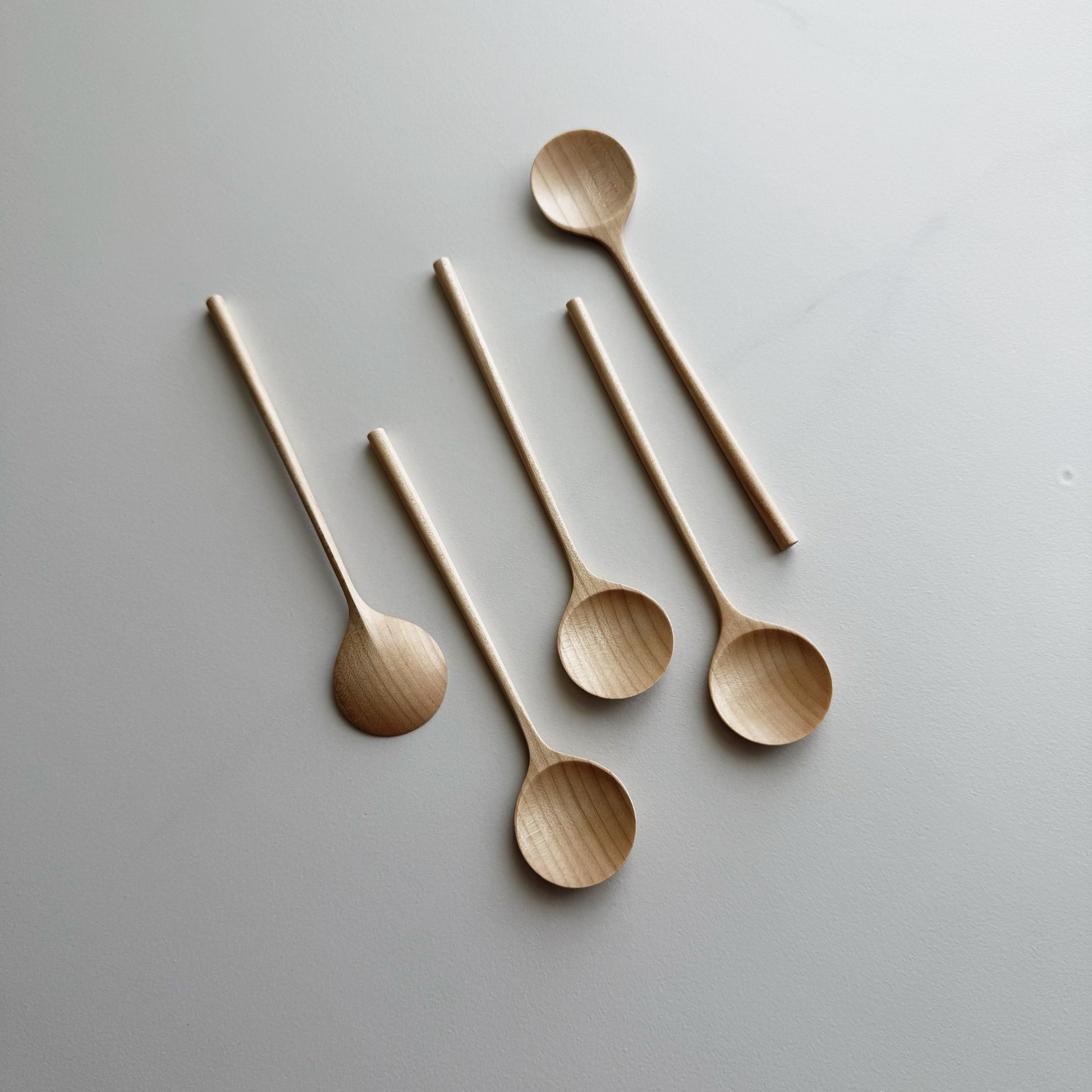 Eating spoon in dark sycamore