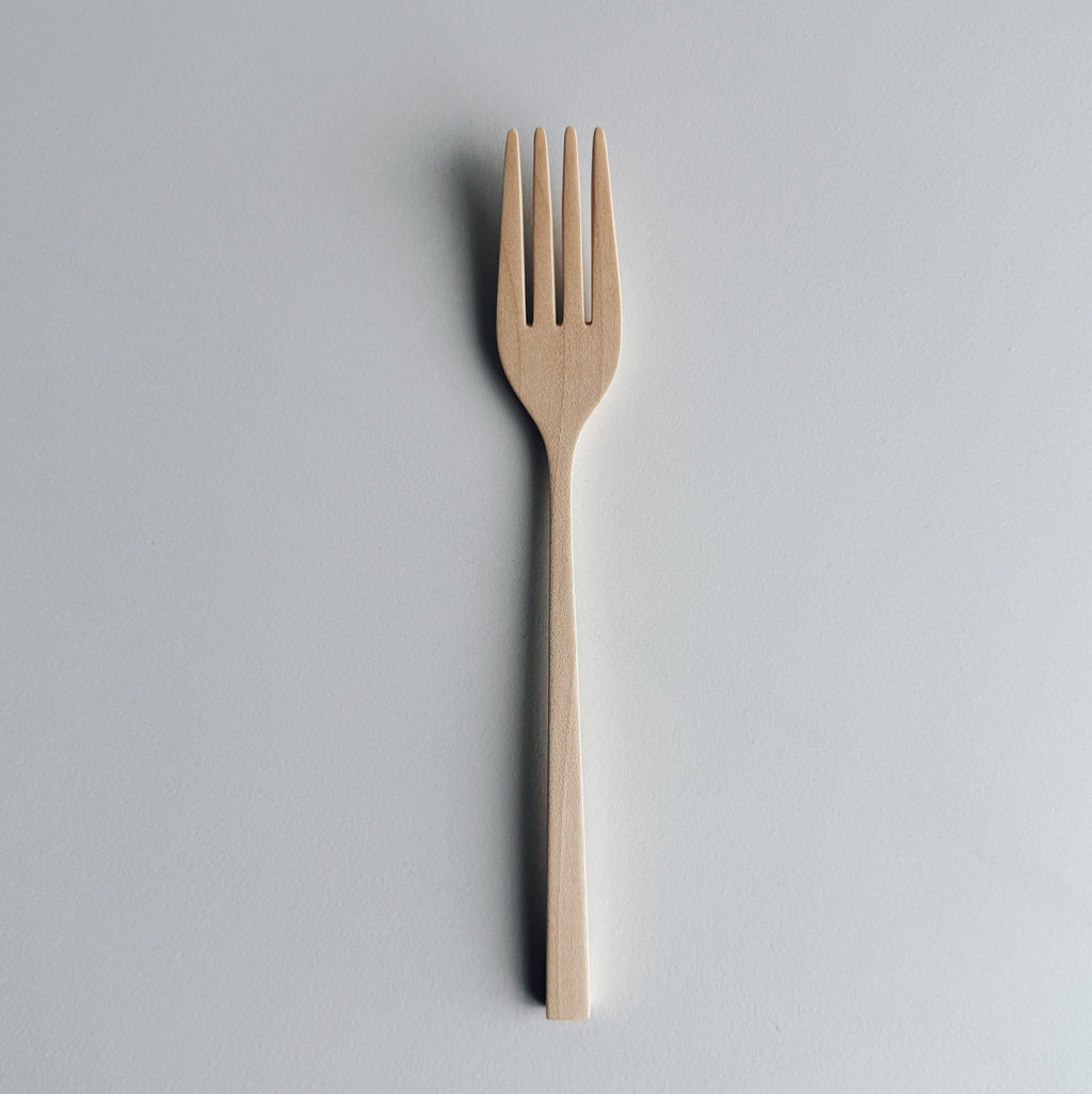 Sycamore fork on light background