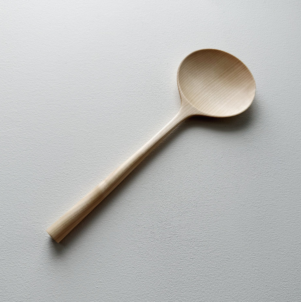 Large oval serving spoon