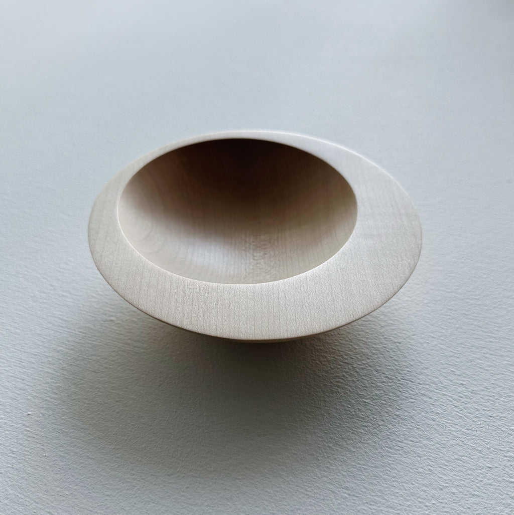 Cresent bowl in sycamore