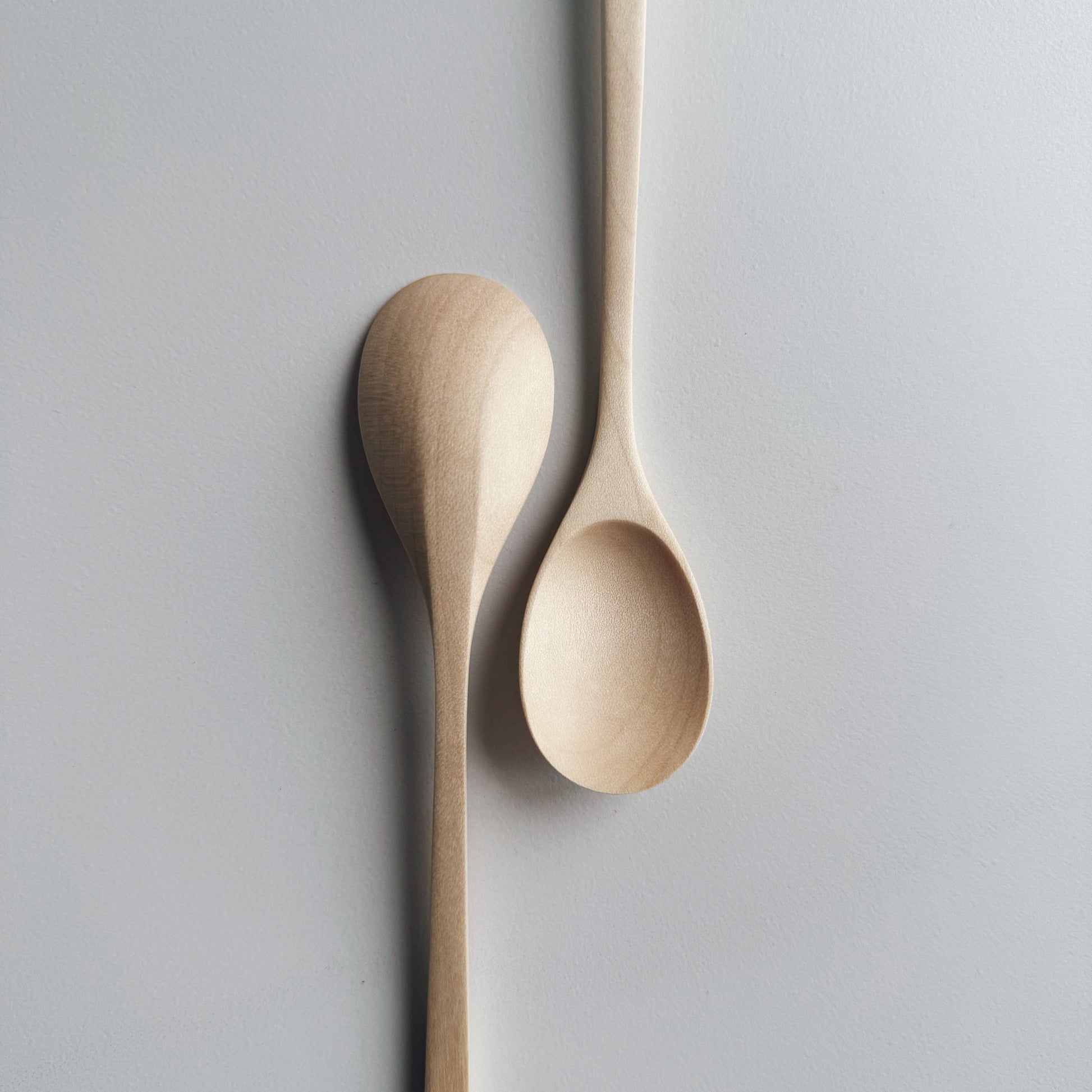 Oval eating spoon in sycamore