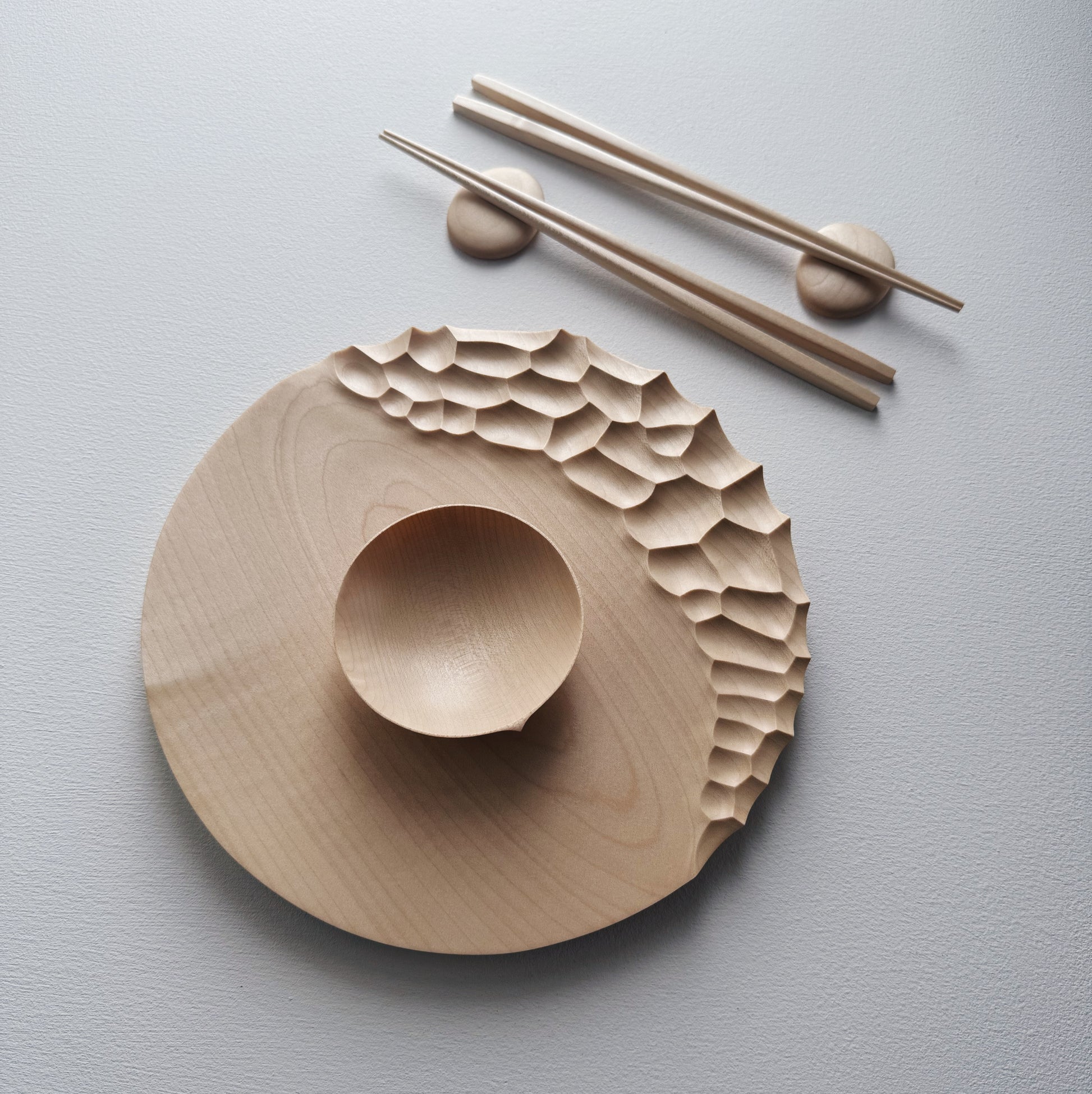 Small coast eating set in sycamore