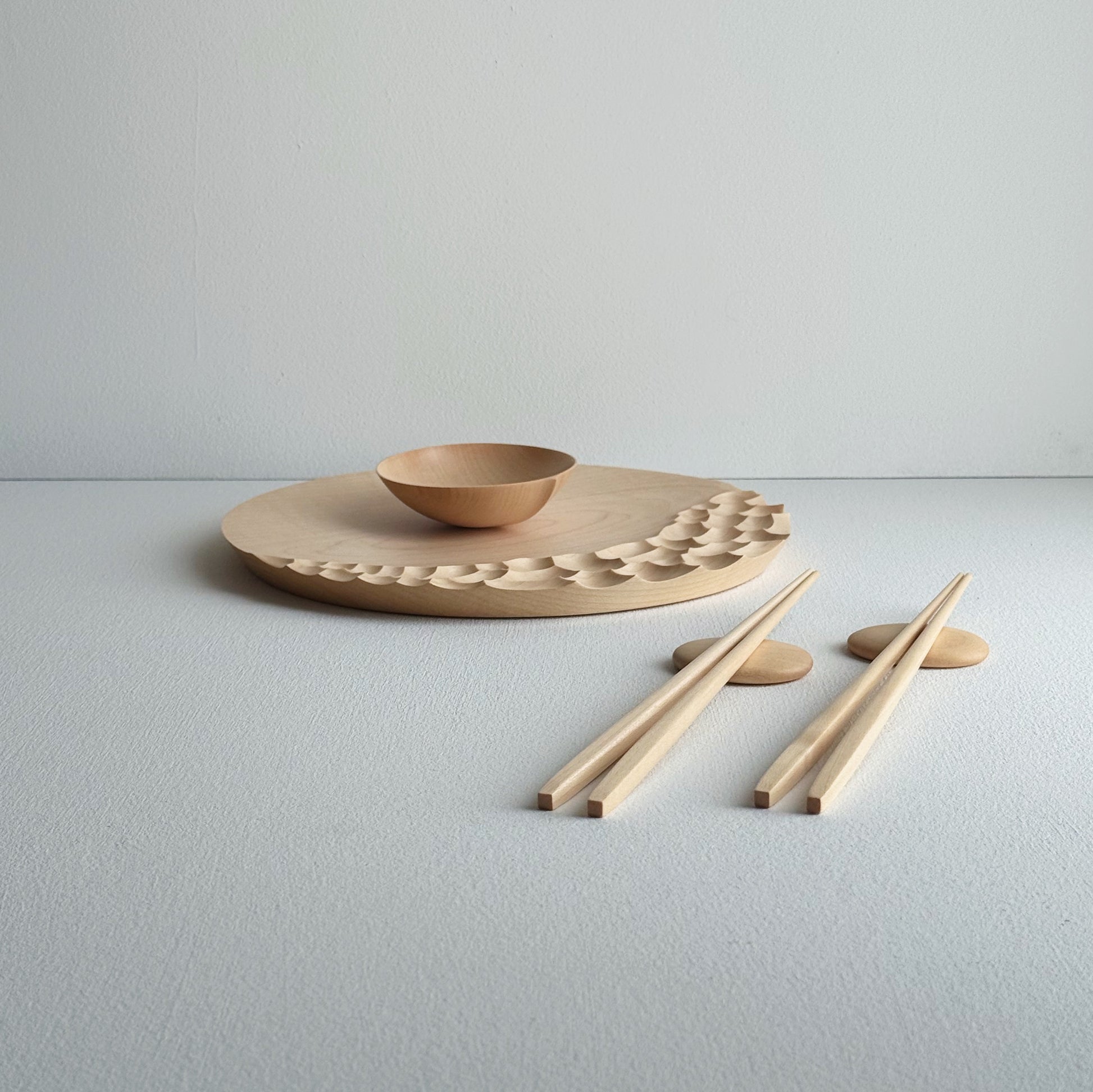 Small coast eating set in sycamore