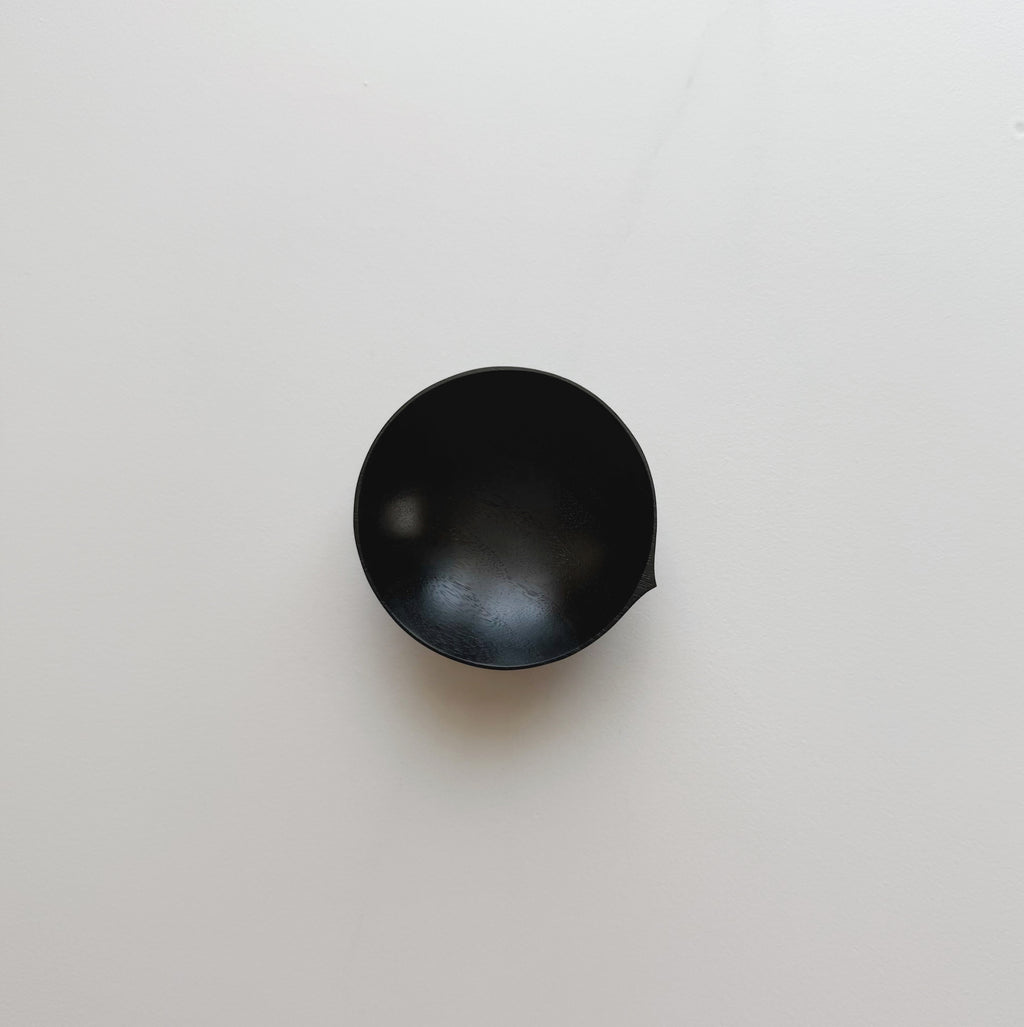 Mini bowl in ebonised walnut