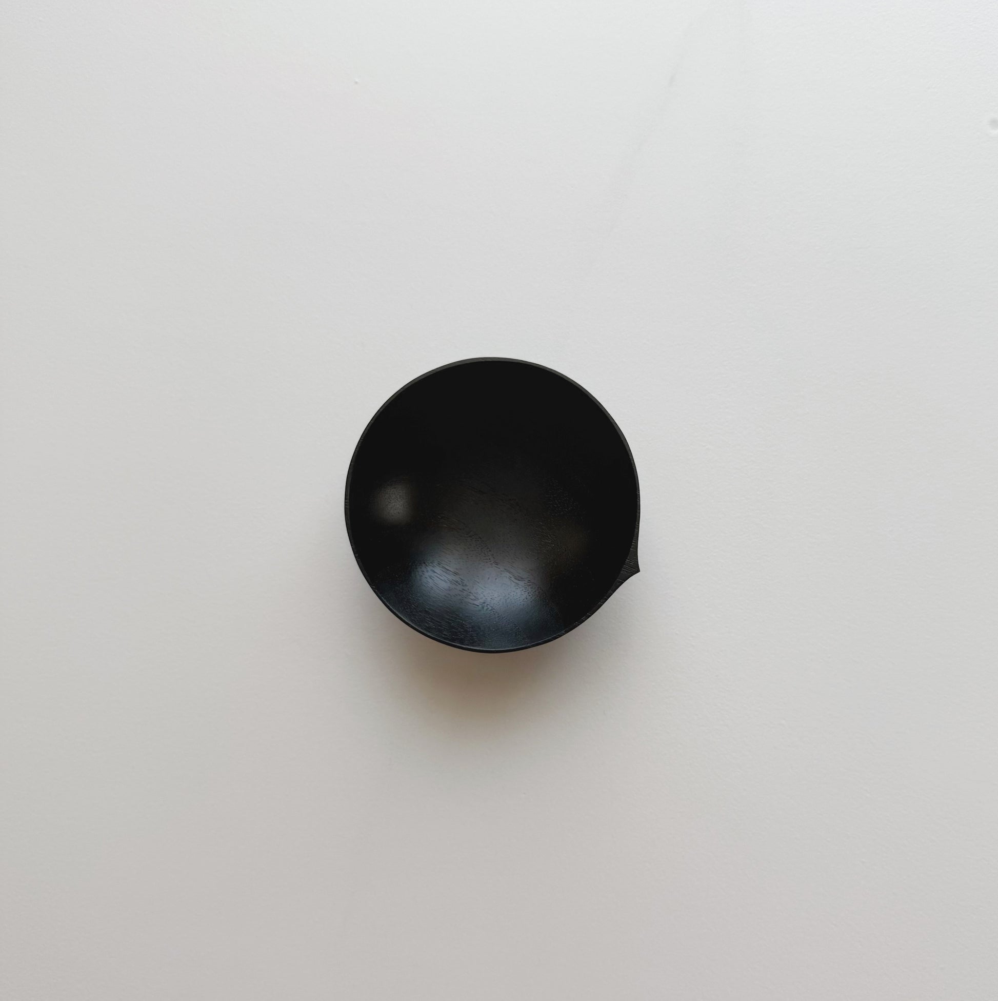 Mini bowl in ebonised walnut