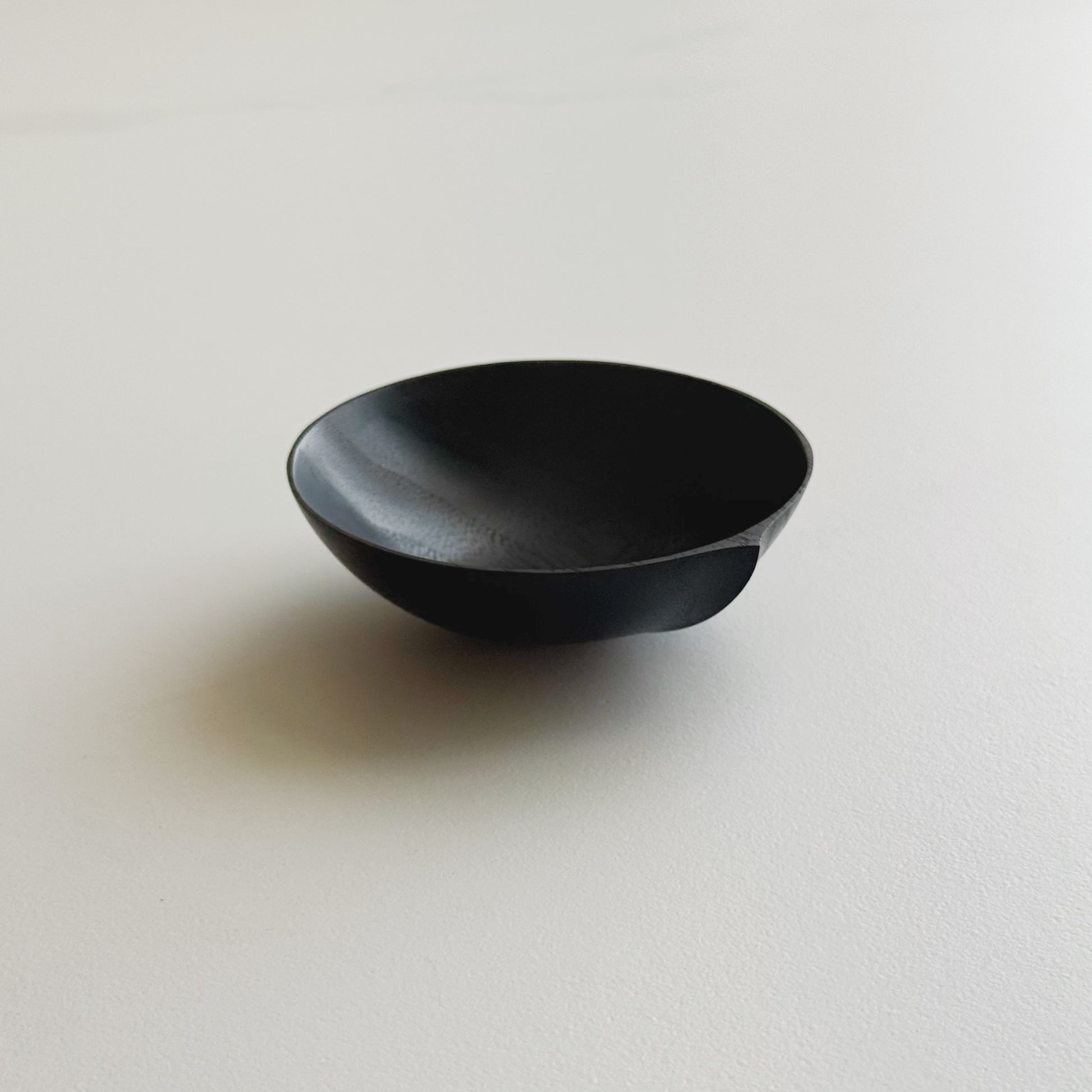 Mini bowl in ebonised walnut