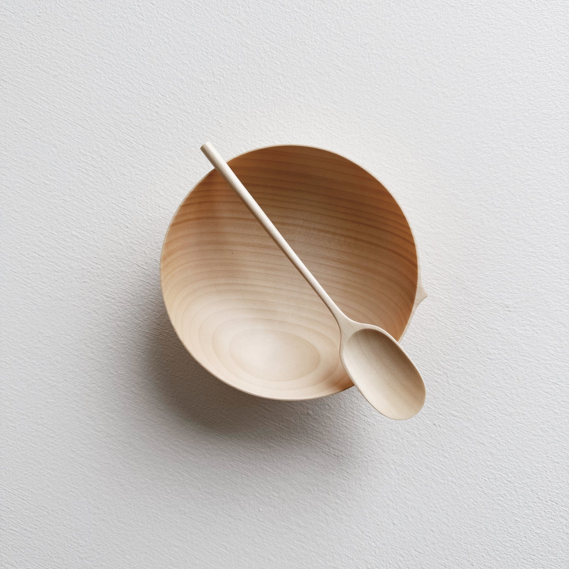 Small bowl & paddle spoon in sycamore