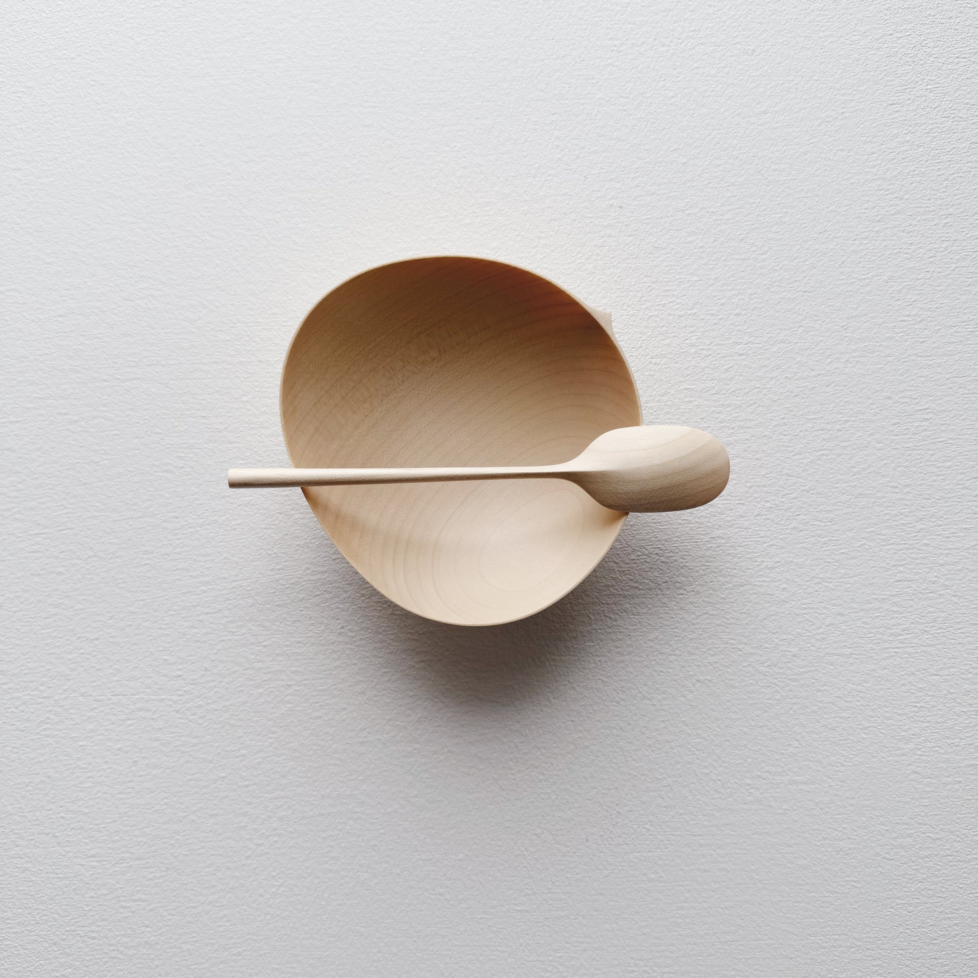 Small oval bowl & paddle spoon