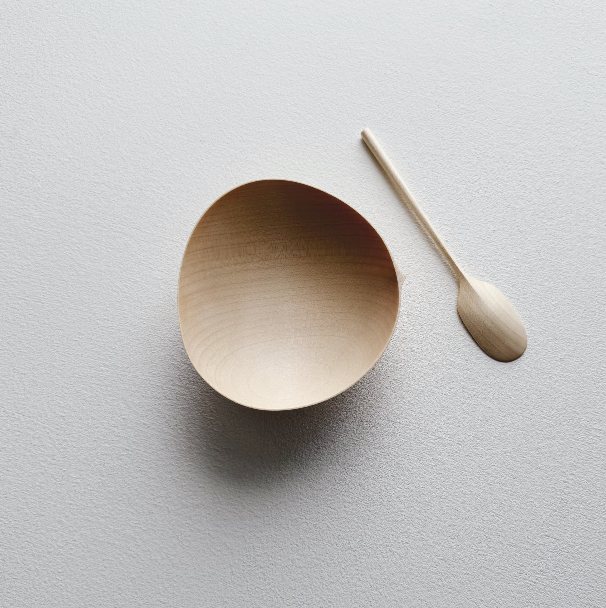 Small oval bowl & paddle spoon