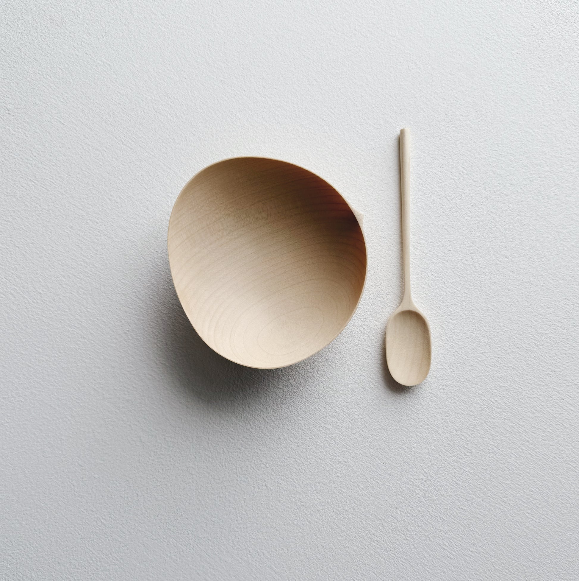 Small oval bowl & paddle spoon