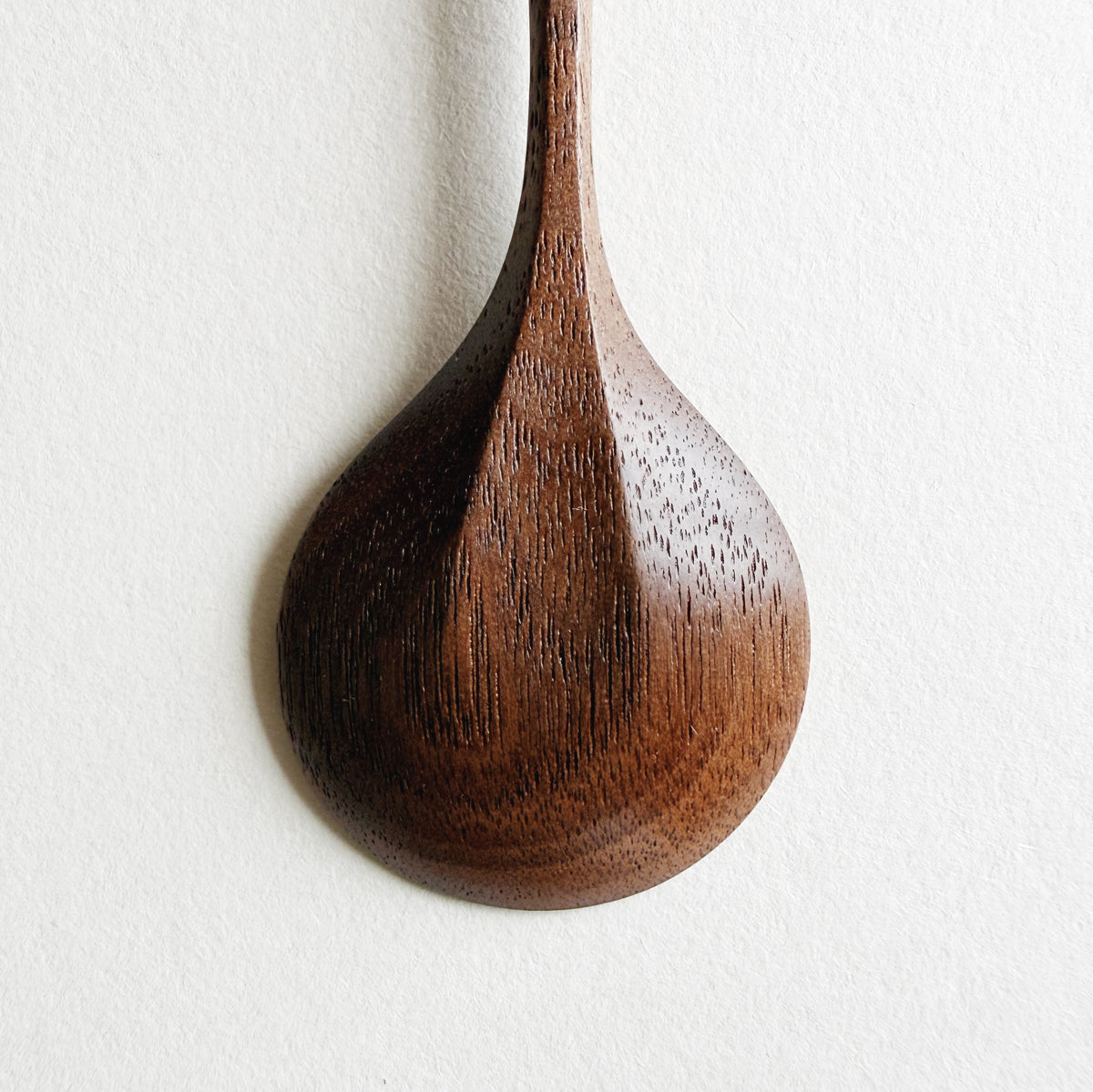 Small Curvy Eating Spoon In Tanned Walnut