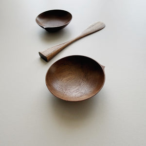 Spreading set in light walnut
