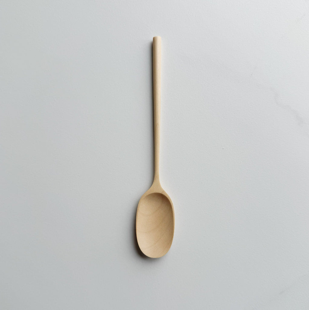 Sycamore small paddle spoon on a light background
