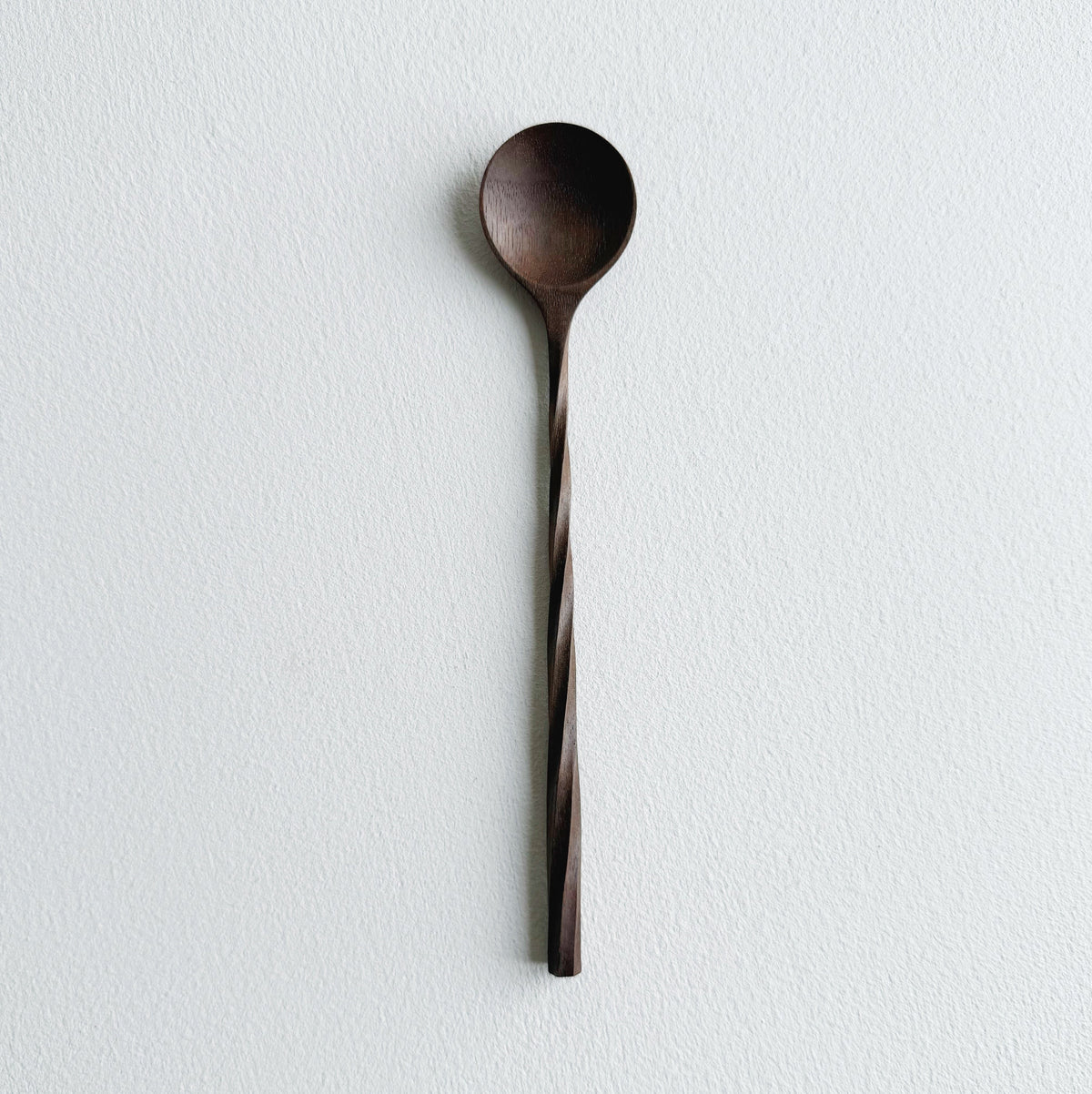 Twisted spoon in walnut