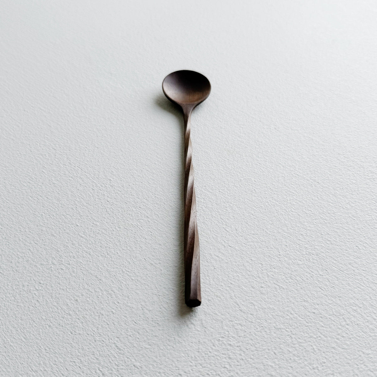 Twisted spoon in walnut