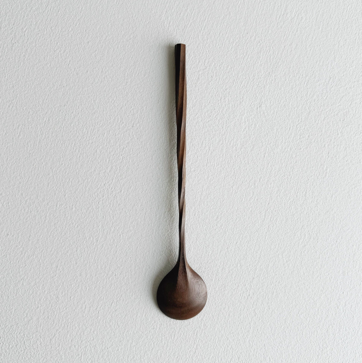 Twisted spoon in walnut
