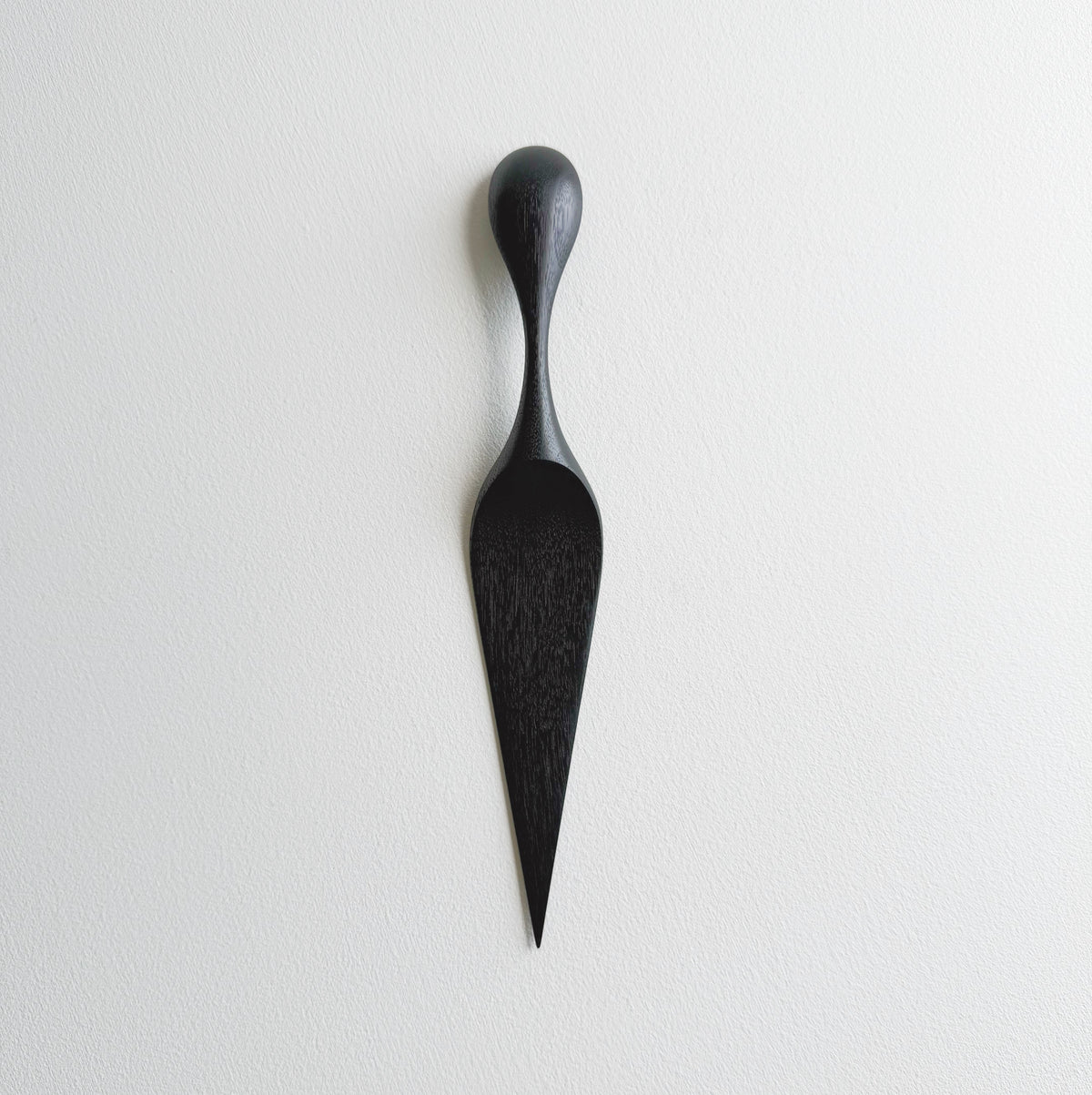Ebonised walnut cake server