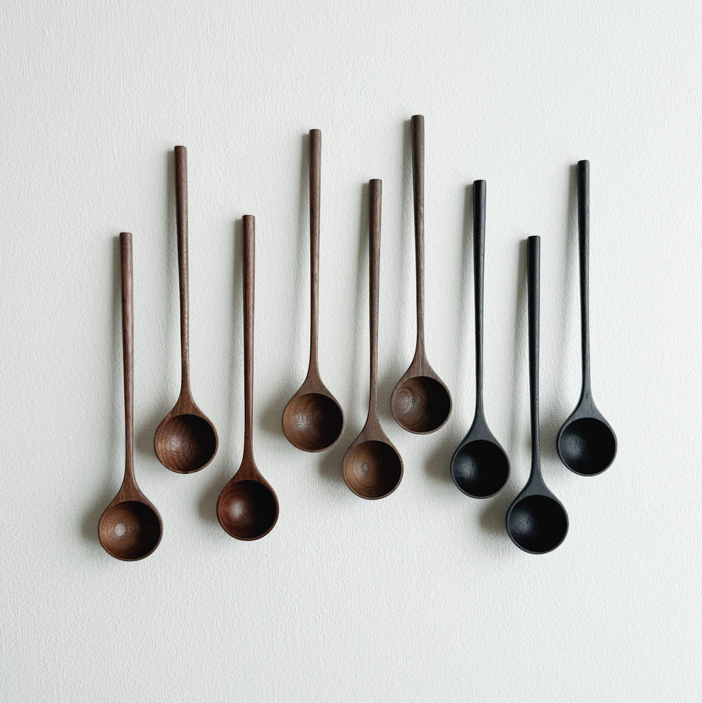 Longstem spoon in a choice of walnut