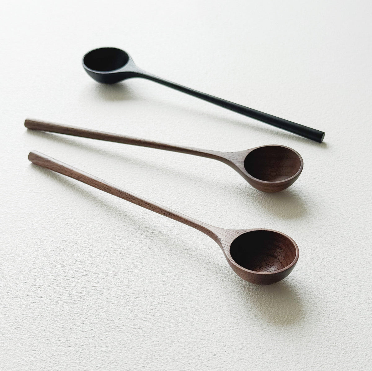 Longstem spoon in a choice of walnut