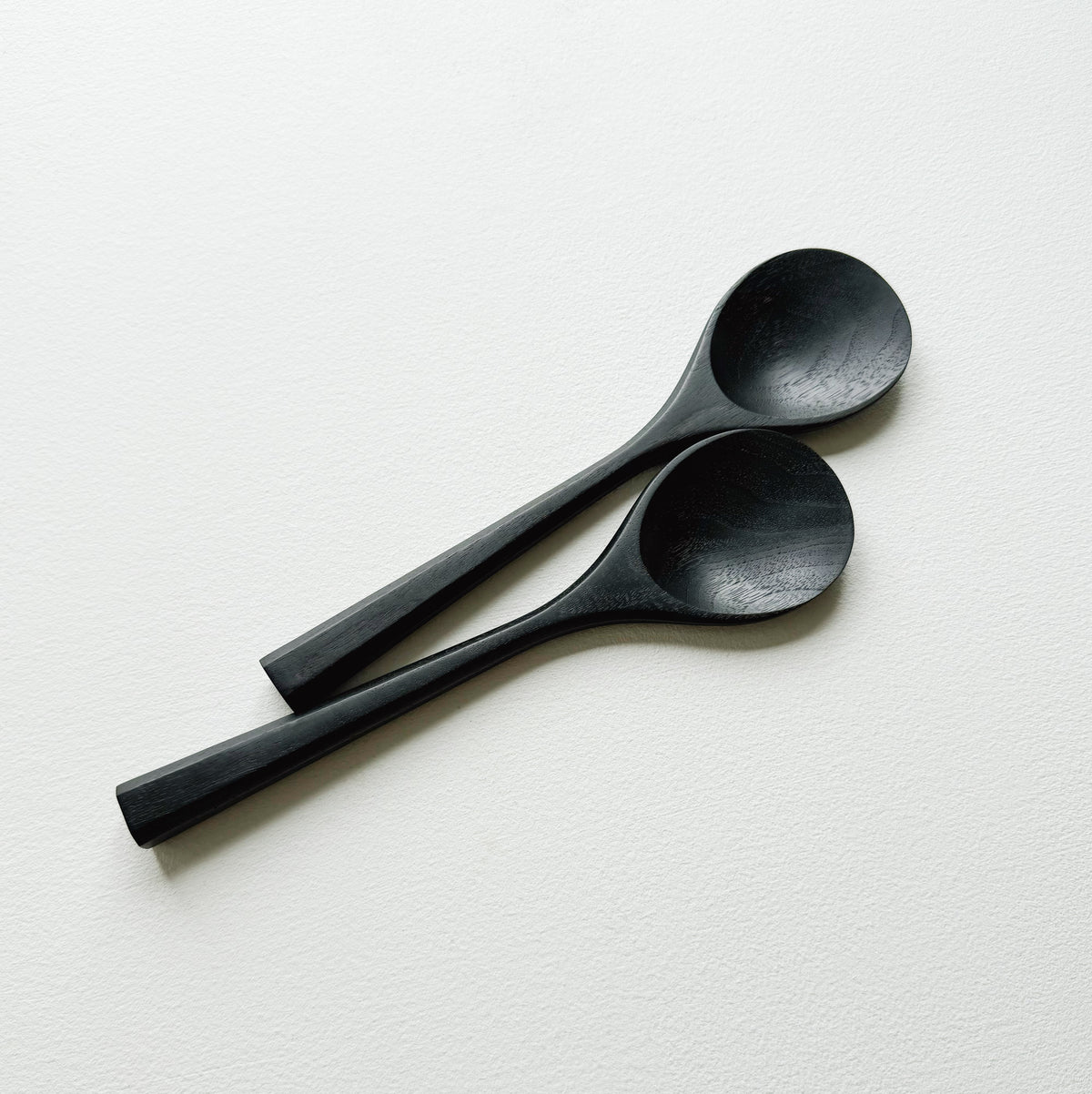 Pair of flat serving spoons