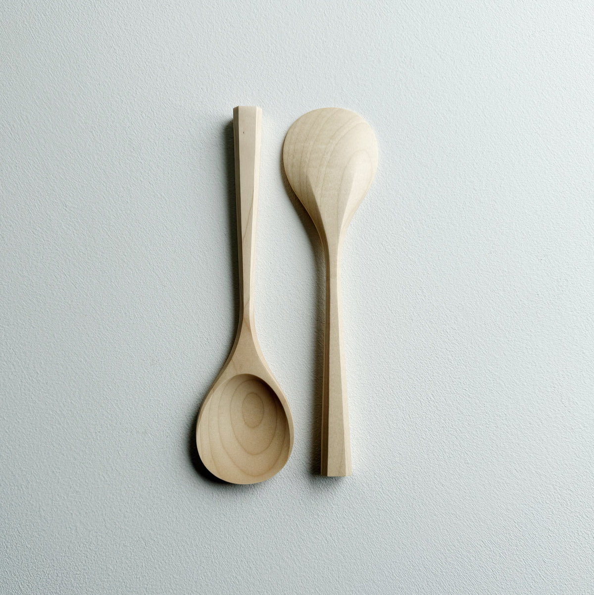 Pair of flat serving spoons