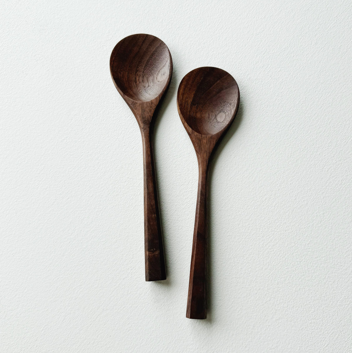 Pair of flat serving spoons