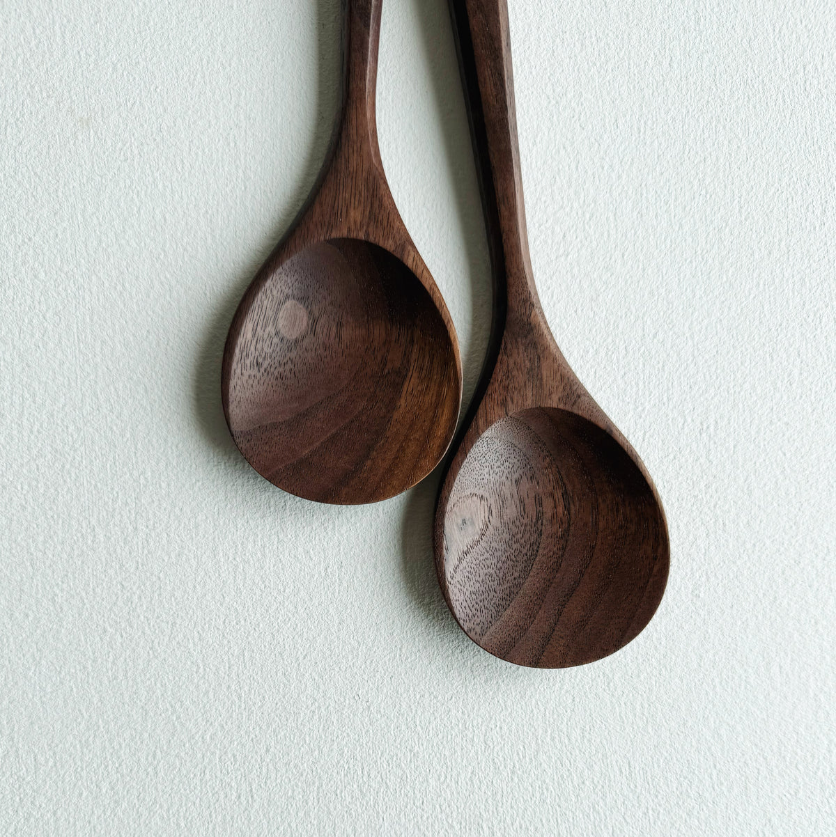 Pair of flat serving spoons