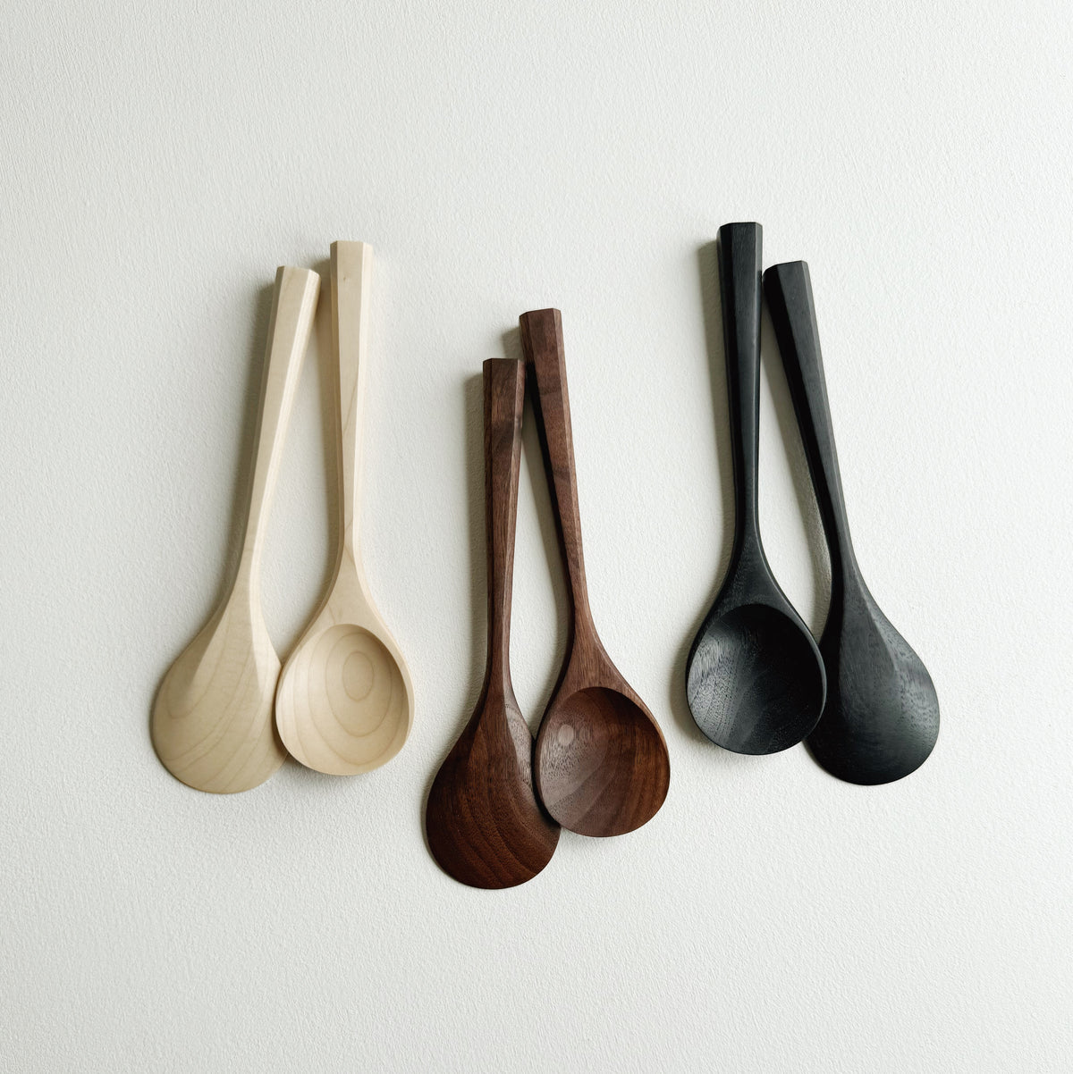 Pair of flat serving spoons