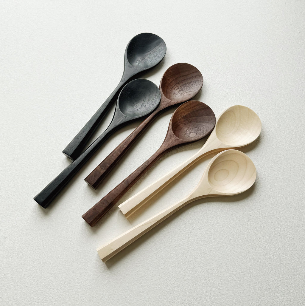 Pair of flat serving spoons