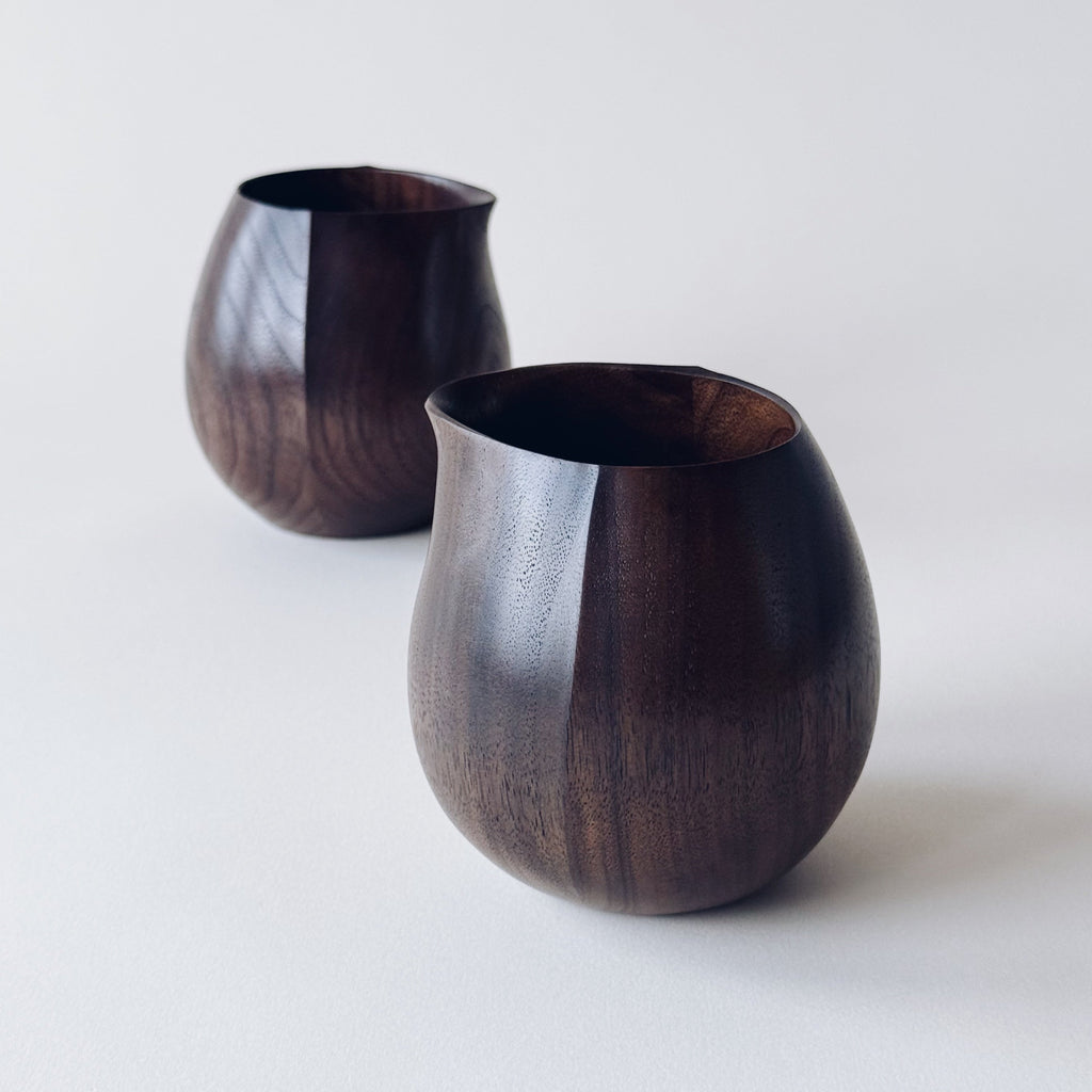 Small jug in dark walnut